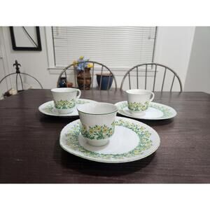 Vintage Taste Setter Fine Bone China Snack Set